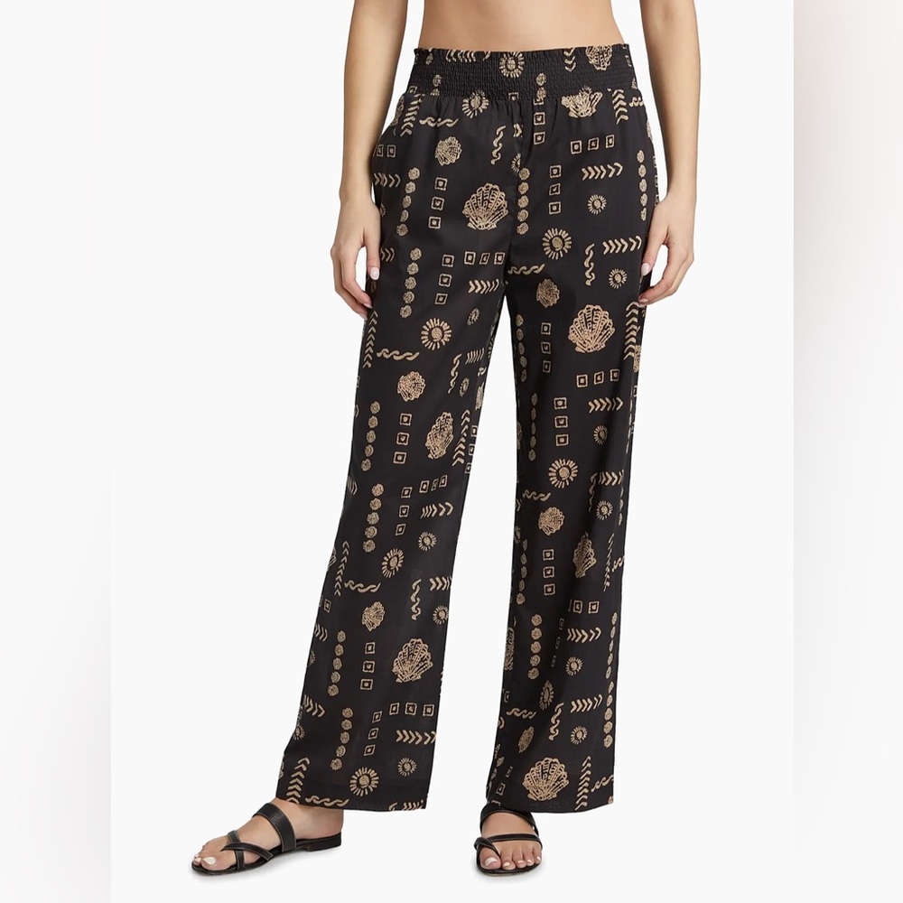 Rails seashell Black and Cream Textured Pants - Brendon size small
